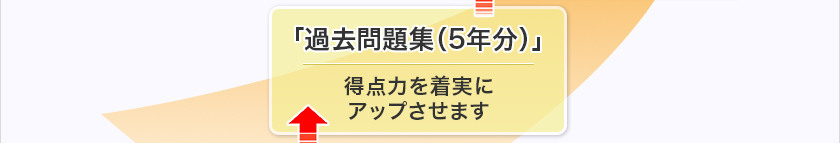 「過去問題集」得点力を着実にアップさせます